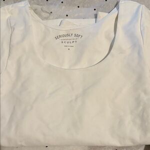 Aeropostale Seriously Soft Sculpt White Tee
